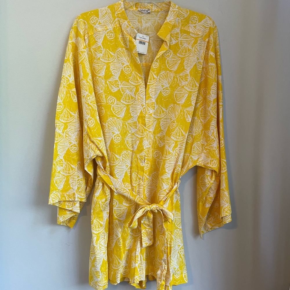 Intimately Free People NWT - Yellow Seashell Print Romper Jumper